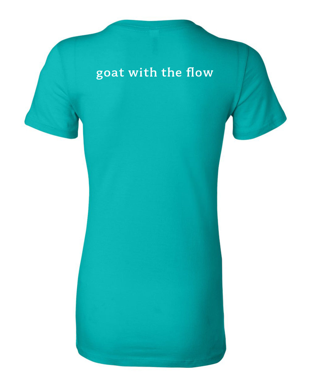 Goat With the Flow Women's Tee (Teal)