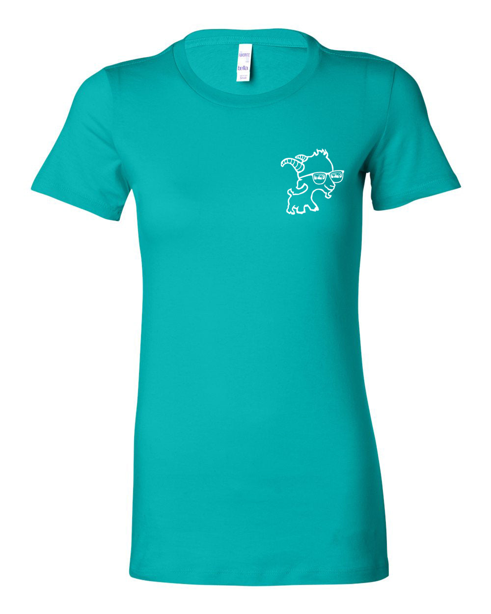 Goat With the Flow Women's Tee (Teal)